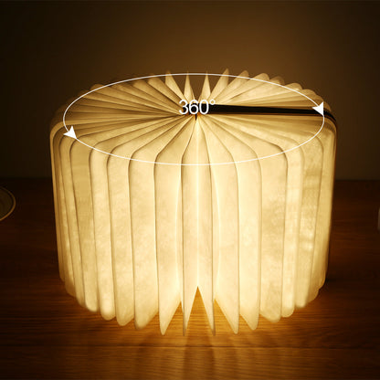 Portable Wooden LED Reading Light for Bedside Use