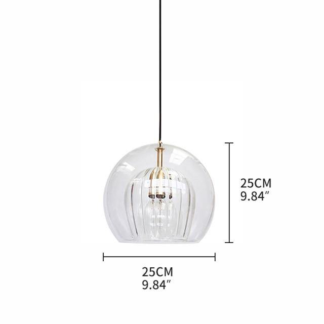 Bright Crystal Glass LED Pendant Light