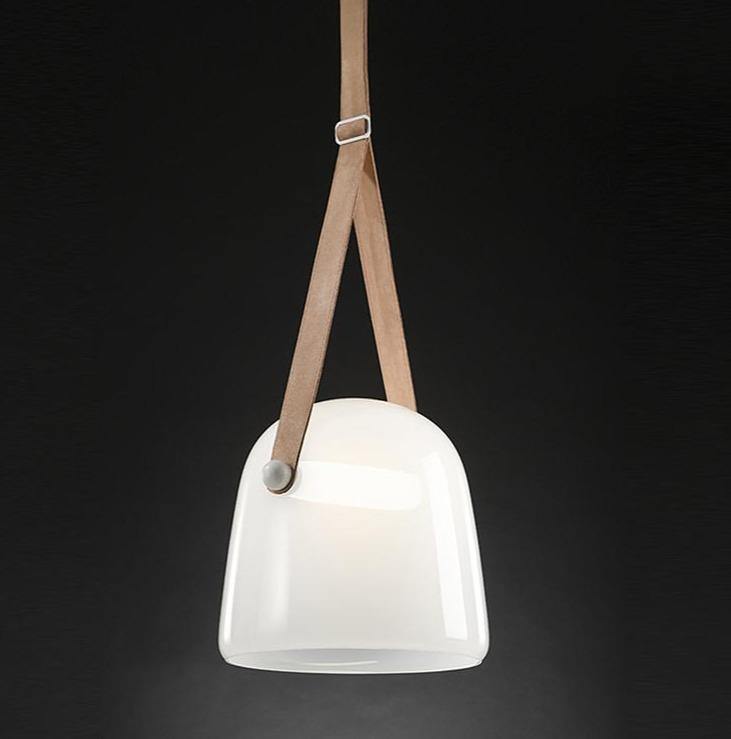 Rustic Metal Pendant Lamp with Brown Cord