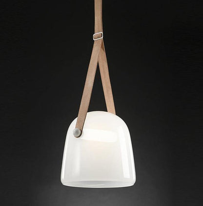 Rustic Metal Pendant Lamp with Brown Cord