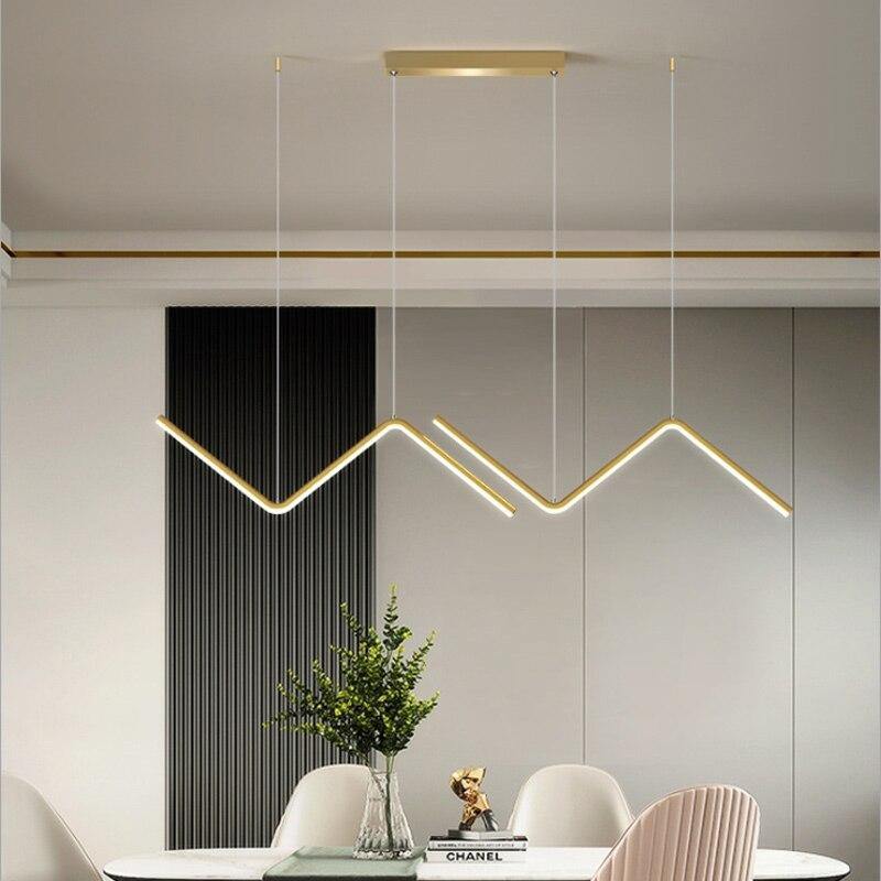 Modern Triangle Hanging LED Light