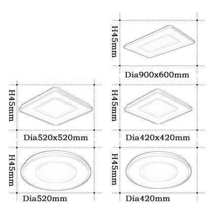 Modern Geometric LED Ceiling Lamp