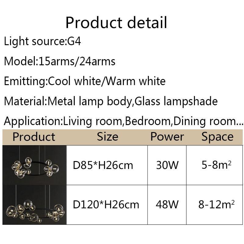 Elegant Black Crystal Chandelier
