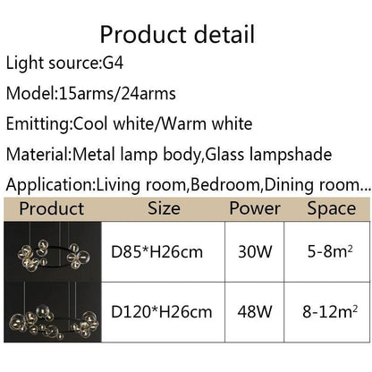 Elegant Black Crystal Chandelier