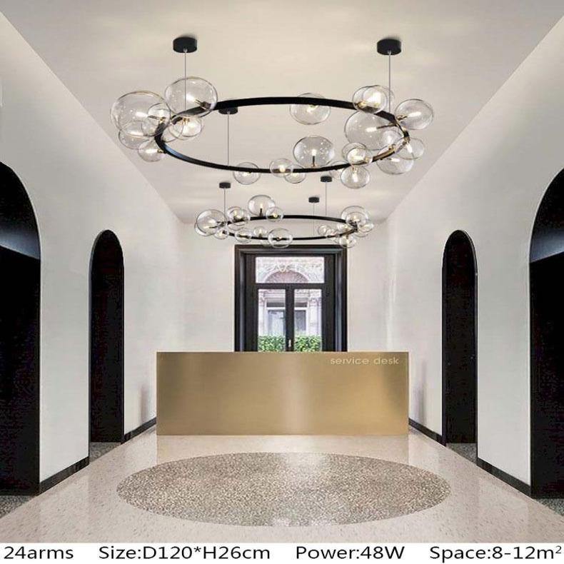 Elegant Black Crystal Chandelier