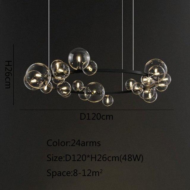 Elegant Black Crystal Chandelier