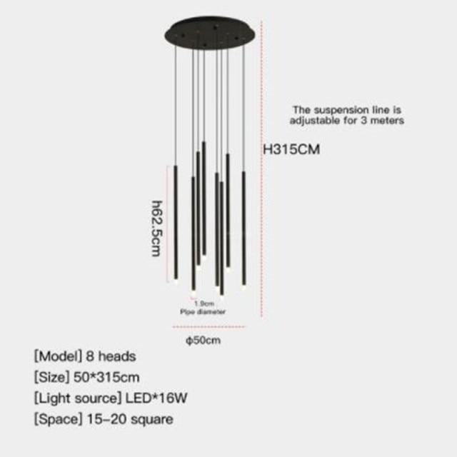 Luxury Modern Black Pendant Light