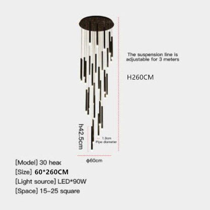 Luxury Modern Black Pendant Light