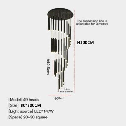 Luxury Modern Black Pendant Light