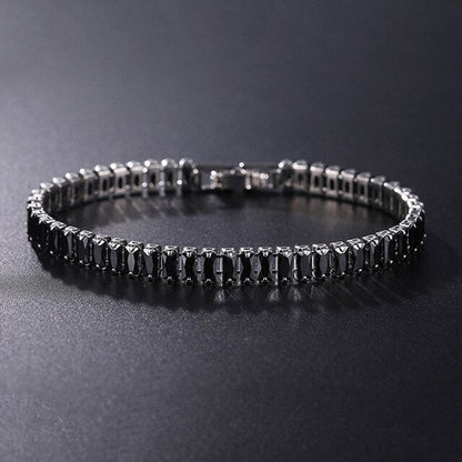 Elegant Chain Tennis Bracelet with Sparkling Zirconia Accents