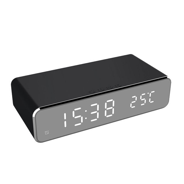 Smart Dual Alarm Clock Phone Charger