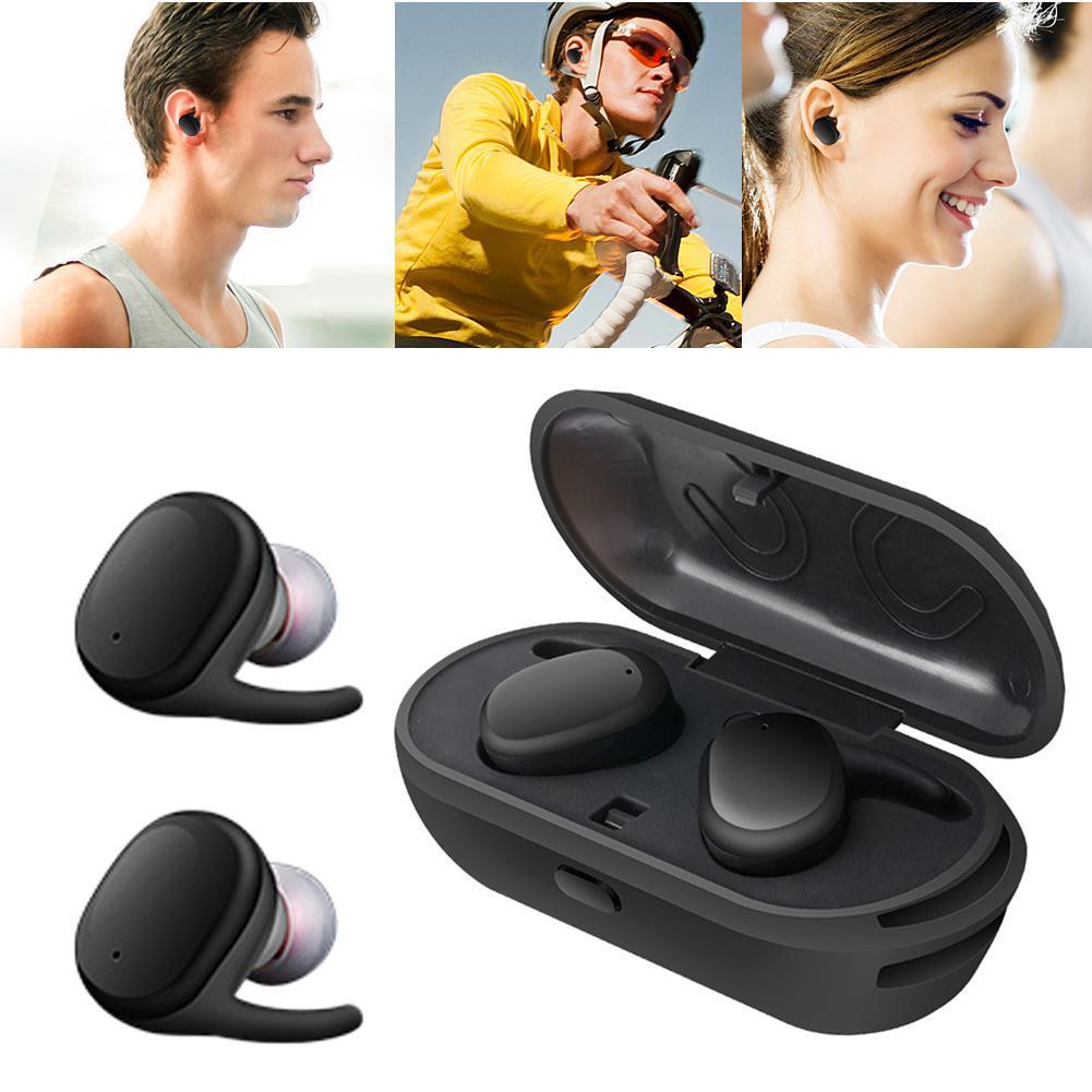 Compact Wireless Bluetooth Earbuds Sweatproof with Clear Audio