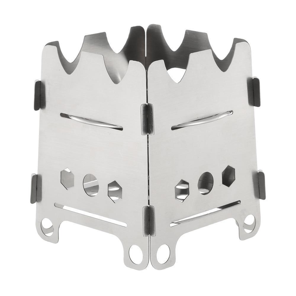 Portable Folding Camp Stove with Stainless Steel Tray - Lusomart