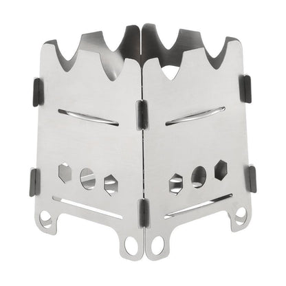 Portable Folding Camp Stove with Stainless Steel Tray - Lusomart