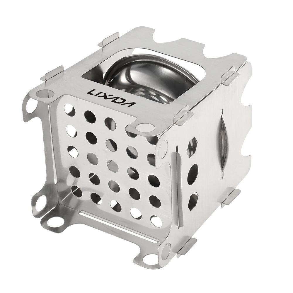Portable Folding Camp Stove with Stainless Steel Tray