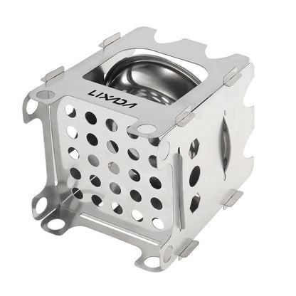 Portable Folding Camp Stove with Stainless Steel Tray