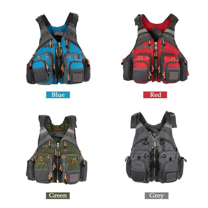 Fishing Life Jacket with Multiple Storage Pockets