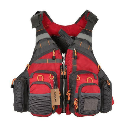 Fishing Life Jacket with Multiple Storage Pockets