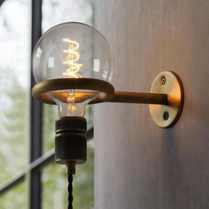 Rustic Metal Plug-In Wall Lamp - Lusomart