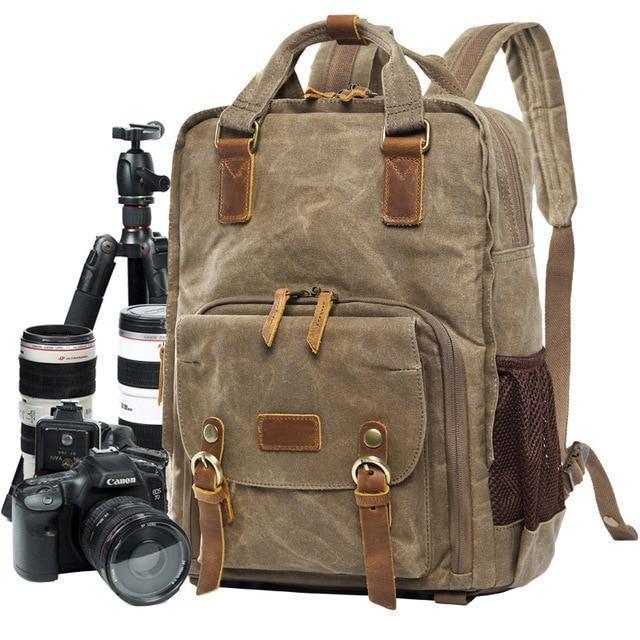 Waterproof Canvas Travel Camera Bag - Lusomart