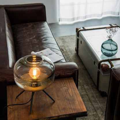 Clear Glass Shade Desk Lamp