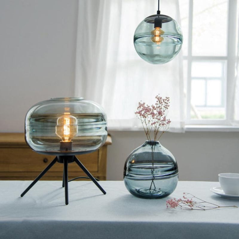 Clear Glass Shade Desk Lamp