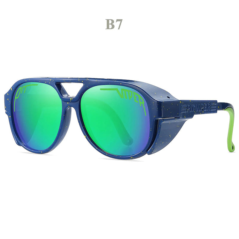Tough UV Protection Biker Sunglasses Wind Resistant