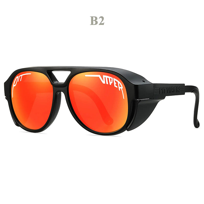 Tough UV Protection Biker Sunglasses Wind Resistant