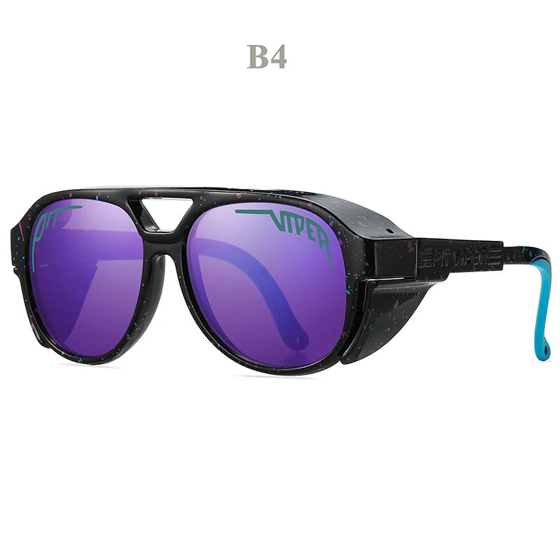 Tough UV Protection Biker Sunglasses Wind Resistant