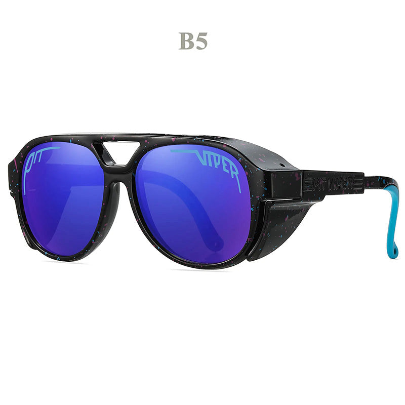 Tough UV Protection Biker Sunglasses Wind Resistant
