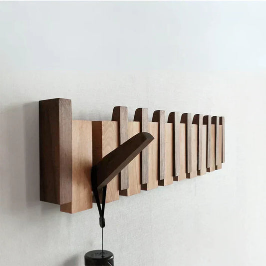 Rustic Wooden Wall Hook for Hanging Coats and Hats - Lusomart
