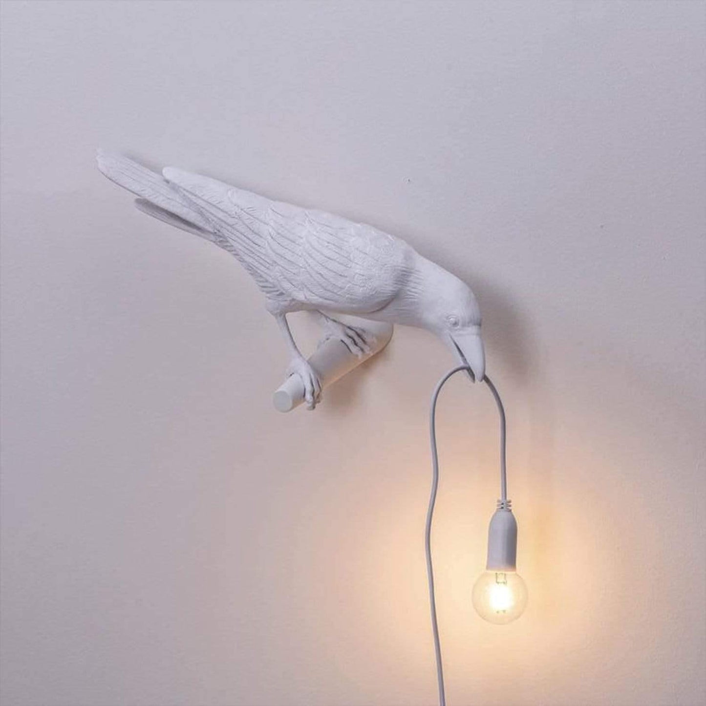 Unique Black Bird Accent Table Lamp