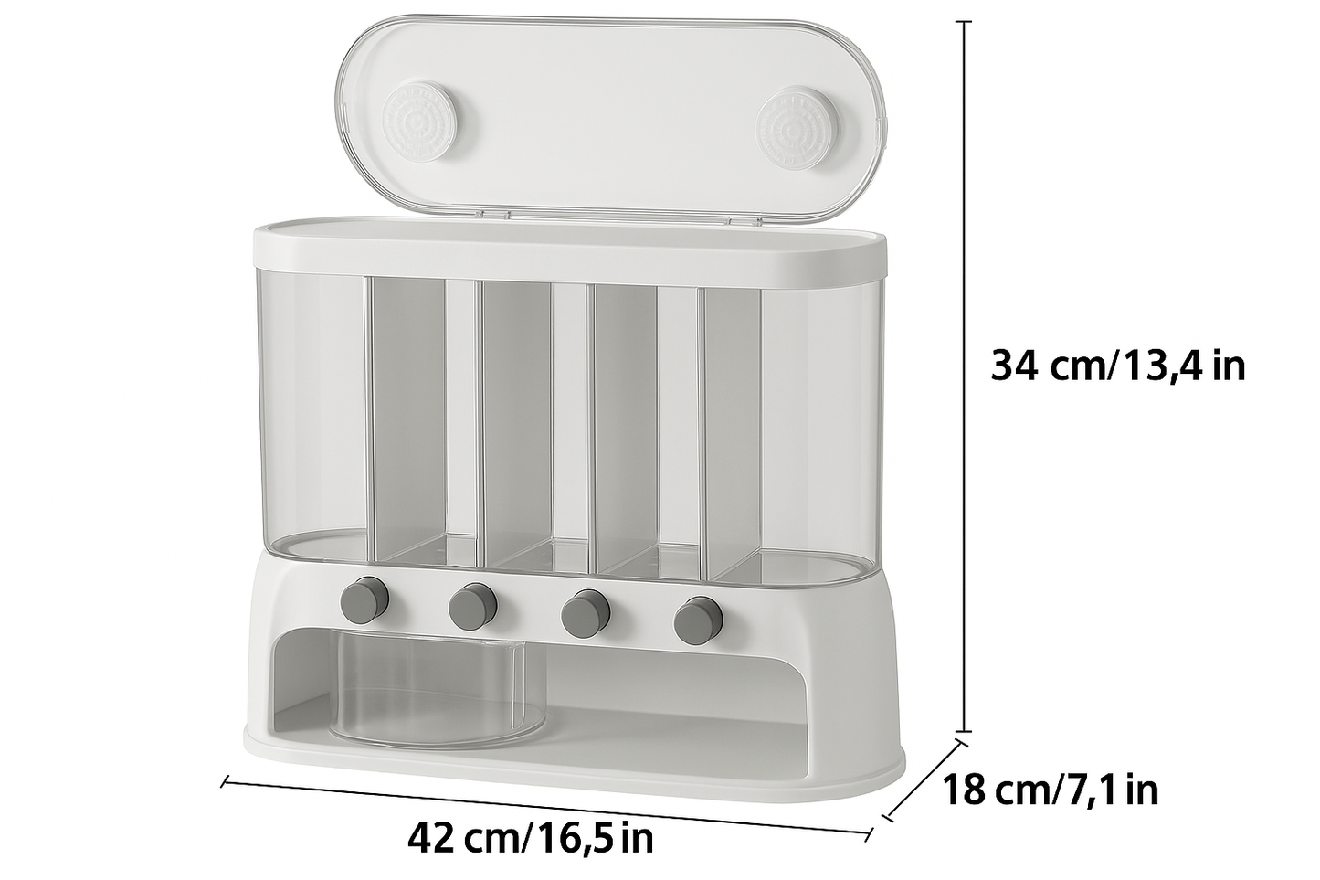 Large Airtight Kitchen Food Storage Container