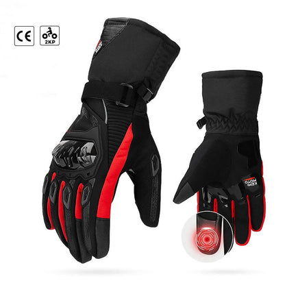 Warm Waterproof Motorcycle Gloves for Cold Weather