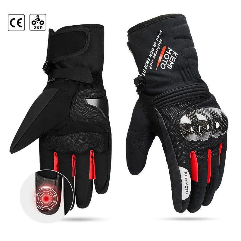 Warm Waterproof Motorcycle Gloves for Cold Weather