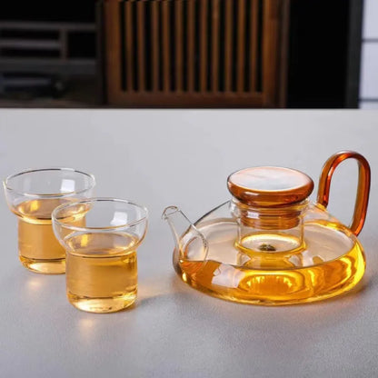 Delicate Glass Nordic Tea Infuser Set