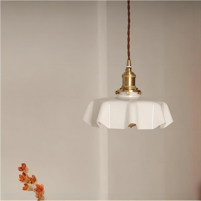 Elegant White Flower Pendant Light For Home Decor
