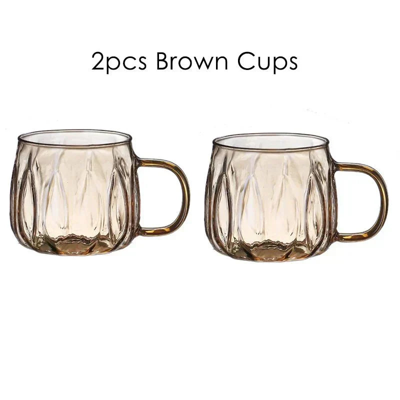 Clear Water Pitcher With Metal Lid And Tumblers