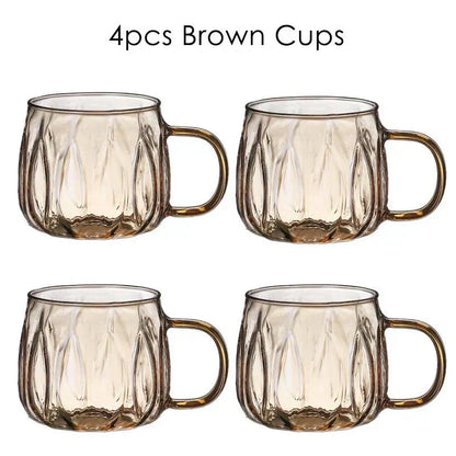 Clear Water Pitcher With Metal Lid And Tumblers
