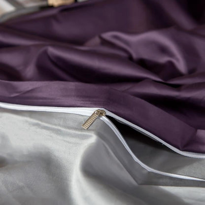 Soft Purple Reversible Bedding Set