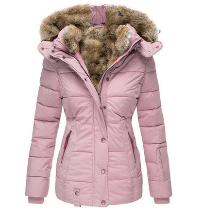 Cold Weather Insulated Snow Jacket with Hood