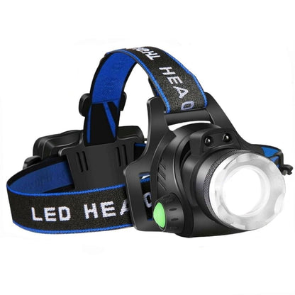 Bright Rechargeable LED Zoom Headlight Flashlight - Lusomart