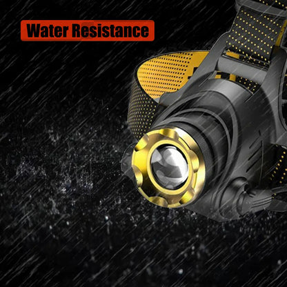 Bright Rechargeable LED Headlight 990000LM Tactical Flashlight