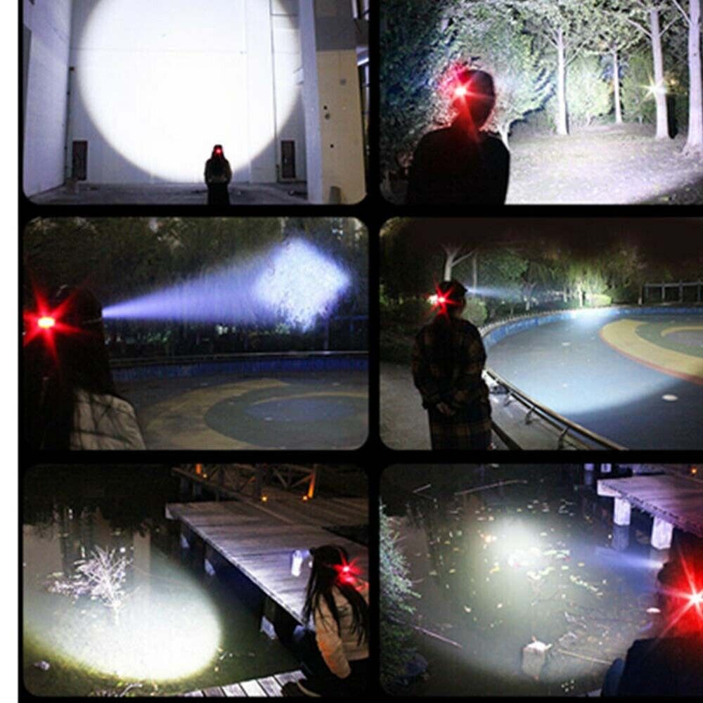 Bright Rechargeable LED Zoom Headlight Flashlight