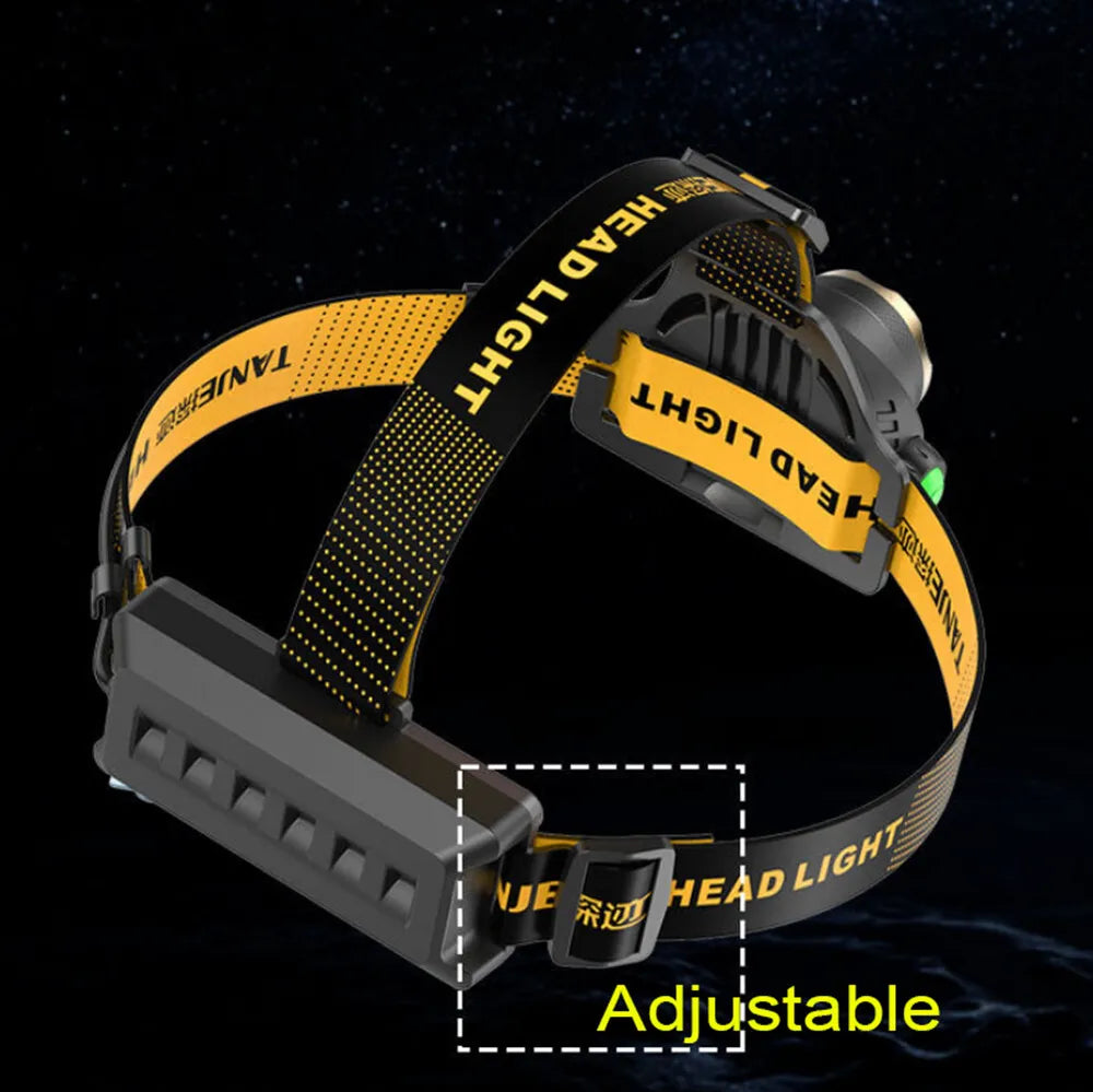 Bright Rechargeable LED Headlight 990000LM Tactical Flashlight
