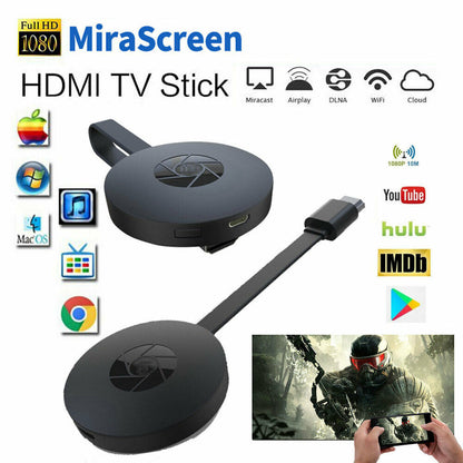 Compact Wireless HDMI Streaming Receiver for 1080p TVs