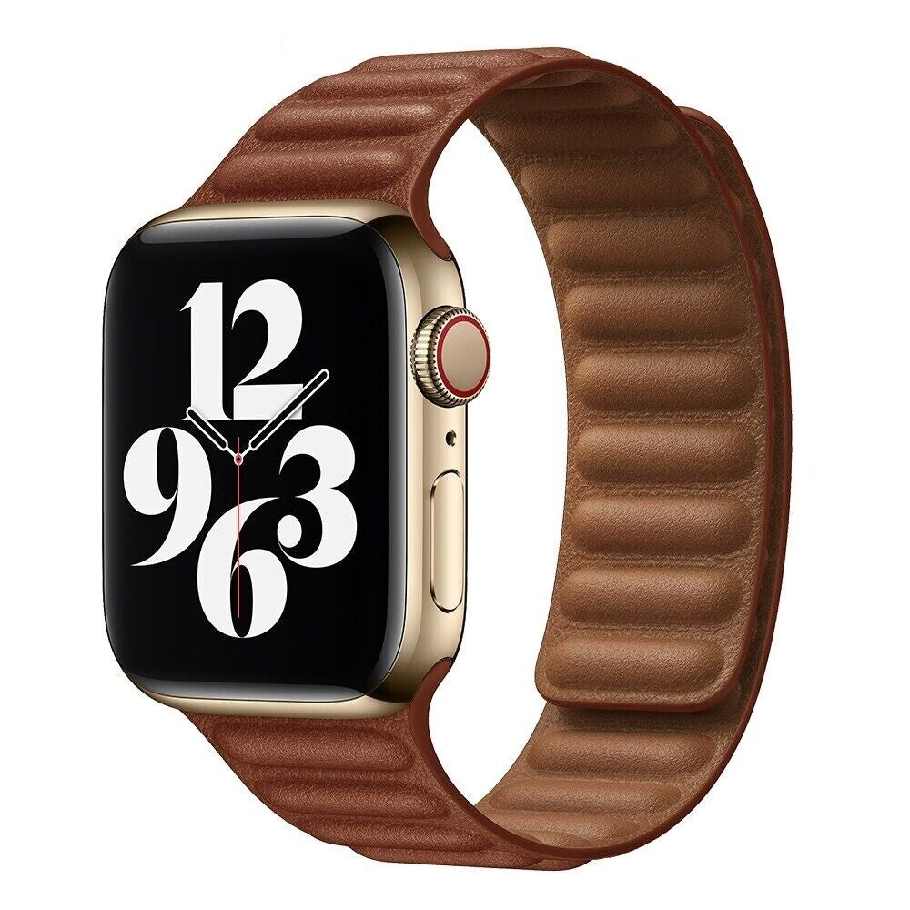 Strong Magnetic Genuine Leather Watch Strap