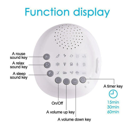Relaxing Sound Machine With White Noise and Timer