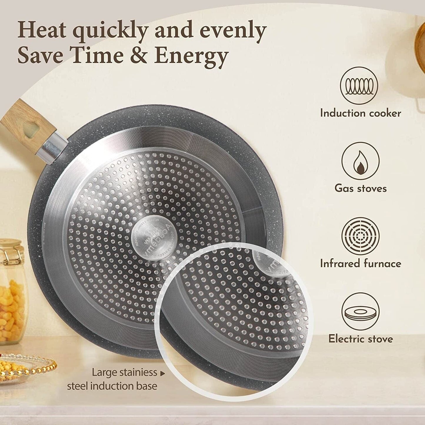 Premium 12-Piece Non-Stick Kitchen Cookware Set