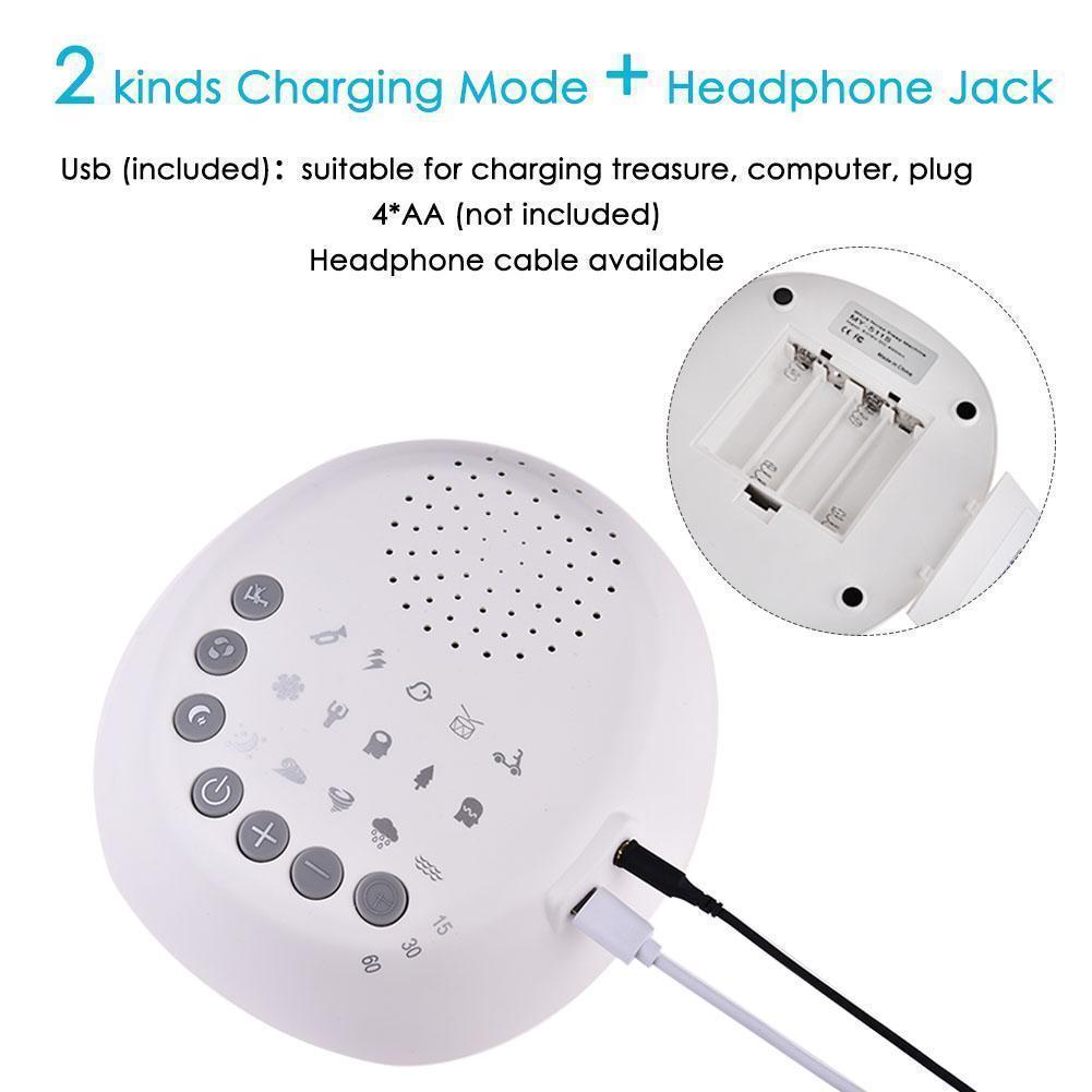Relaxing Sound Machine With White Noise and Timer